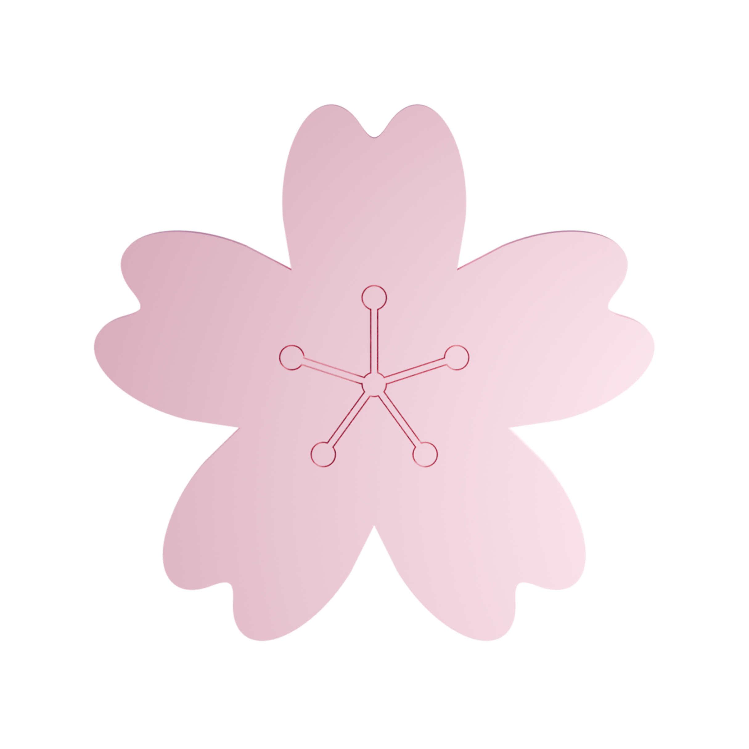 Pink Flowers Bundle – Tulip Headphone Stand with a Sakura Swap Top