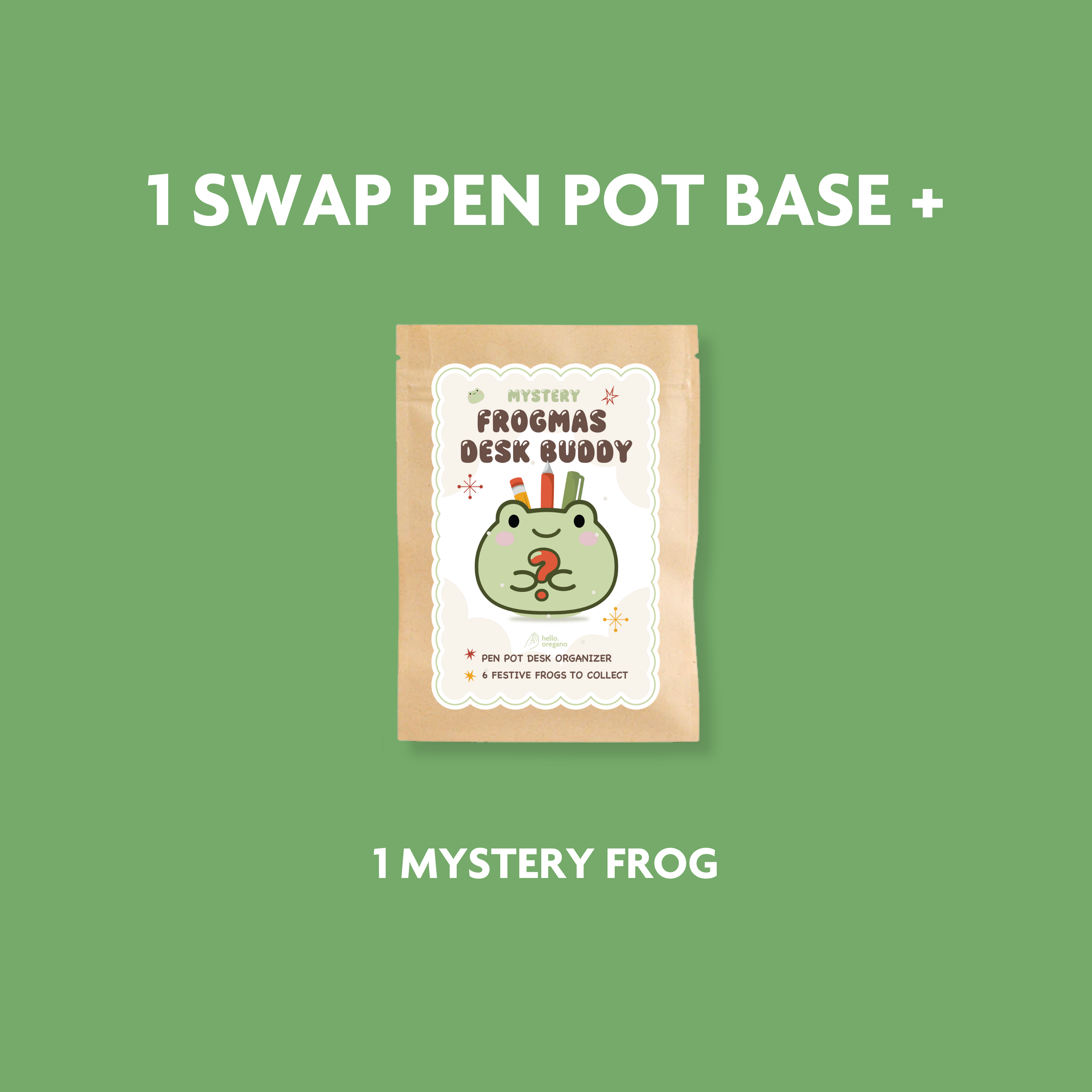 Mystery Frogmas Swap Pen Pot / Tree Ornament Blind Bag