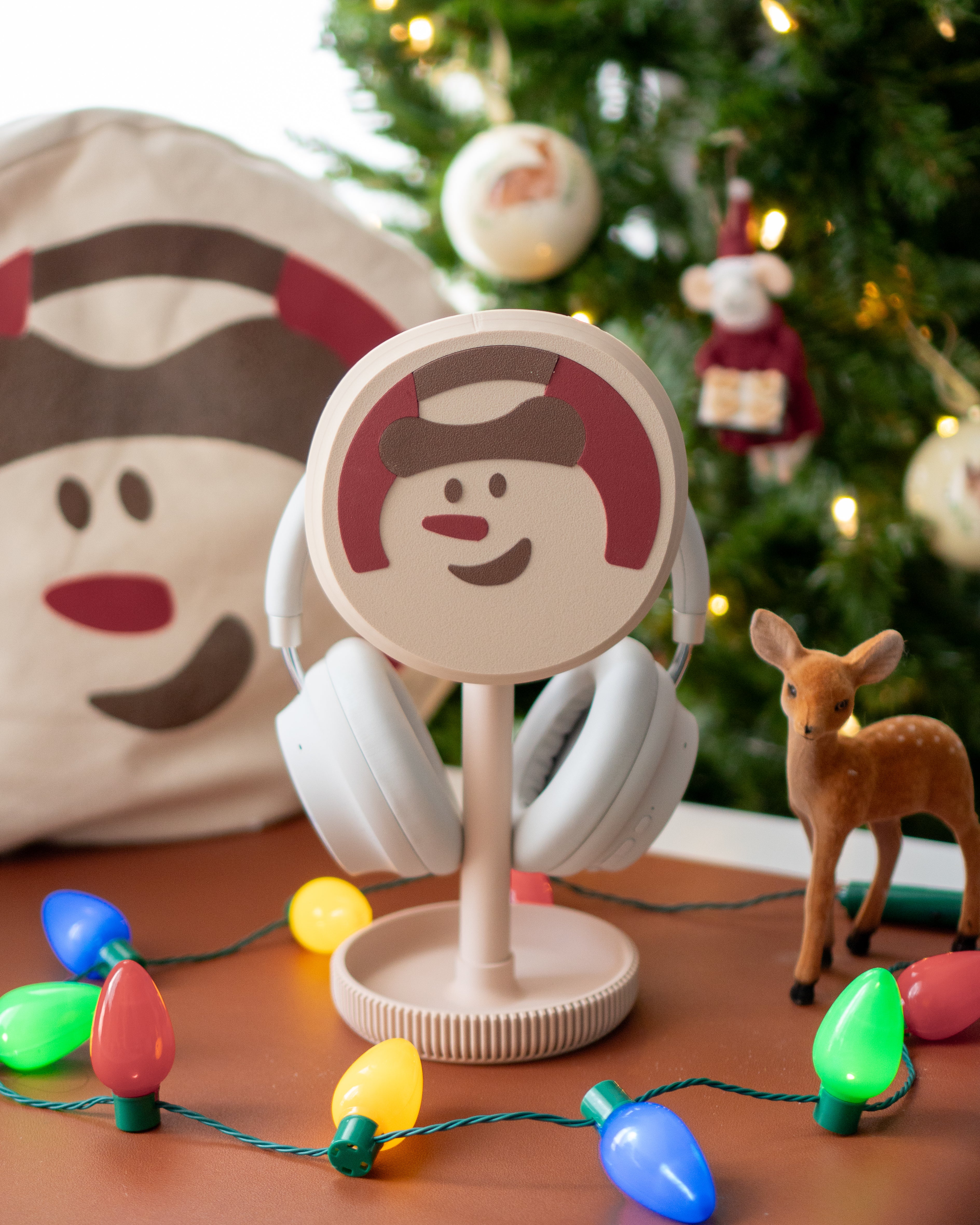 Snowman Cookie Headphone Stand