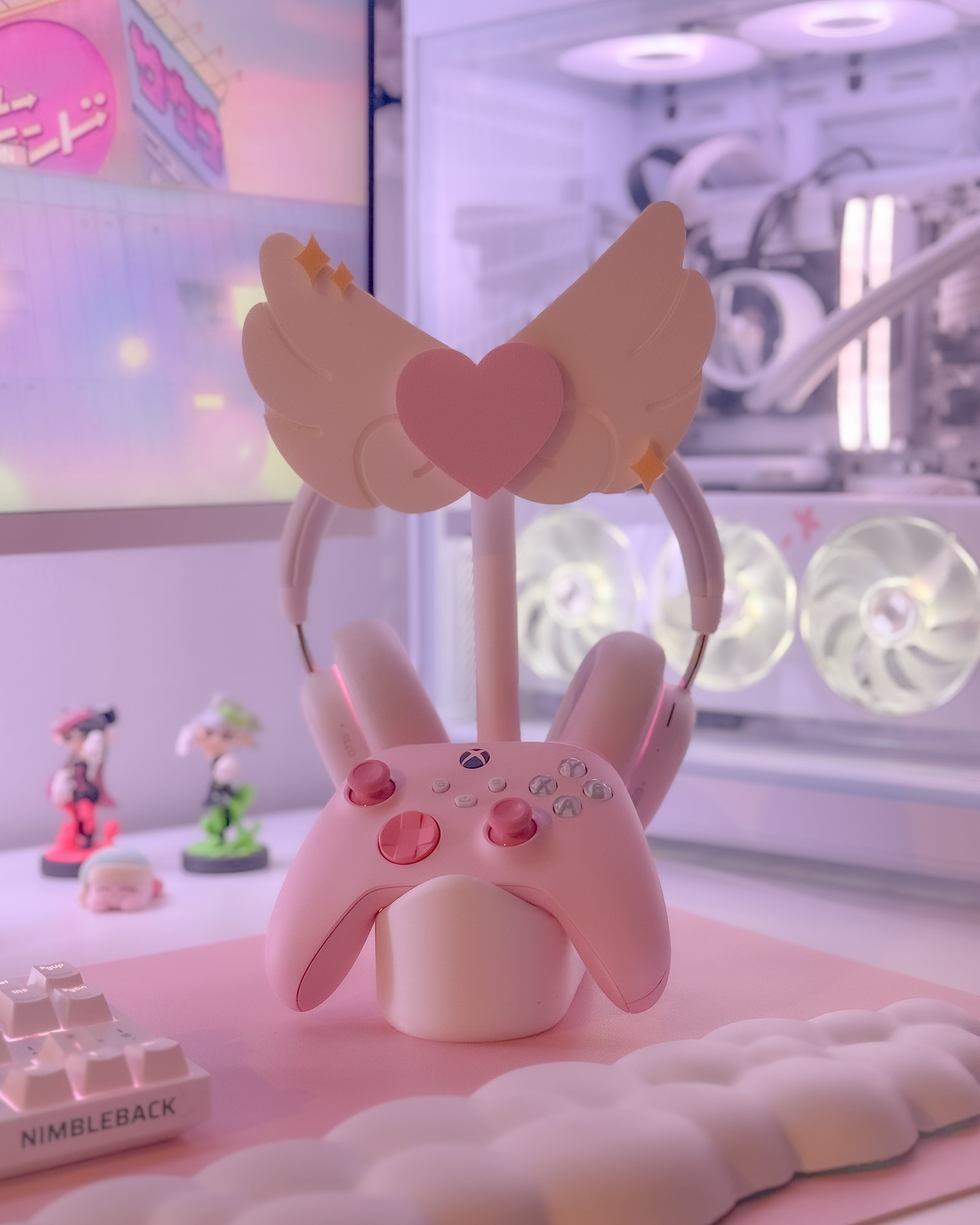 Heart Wings Headphone Stand