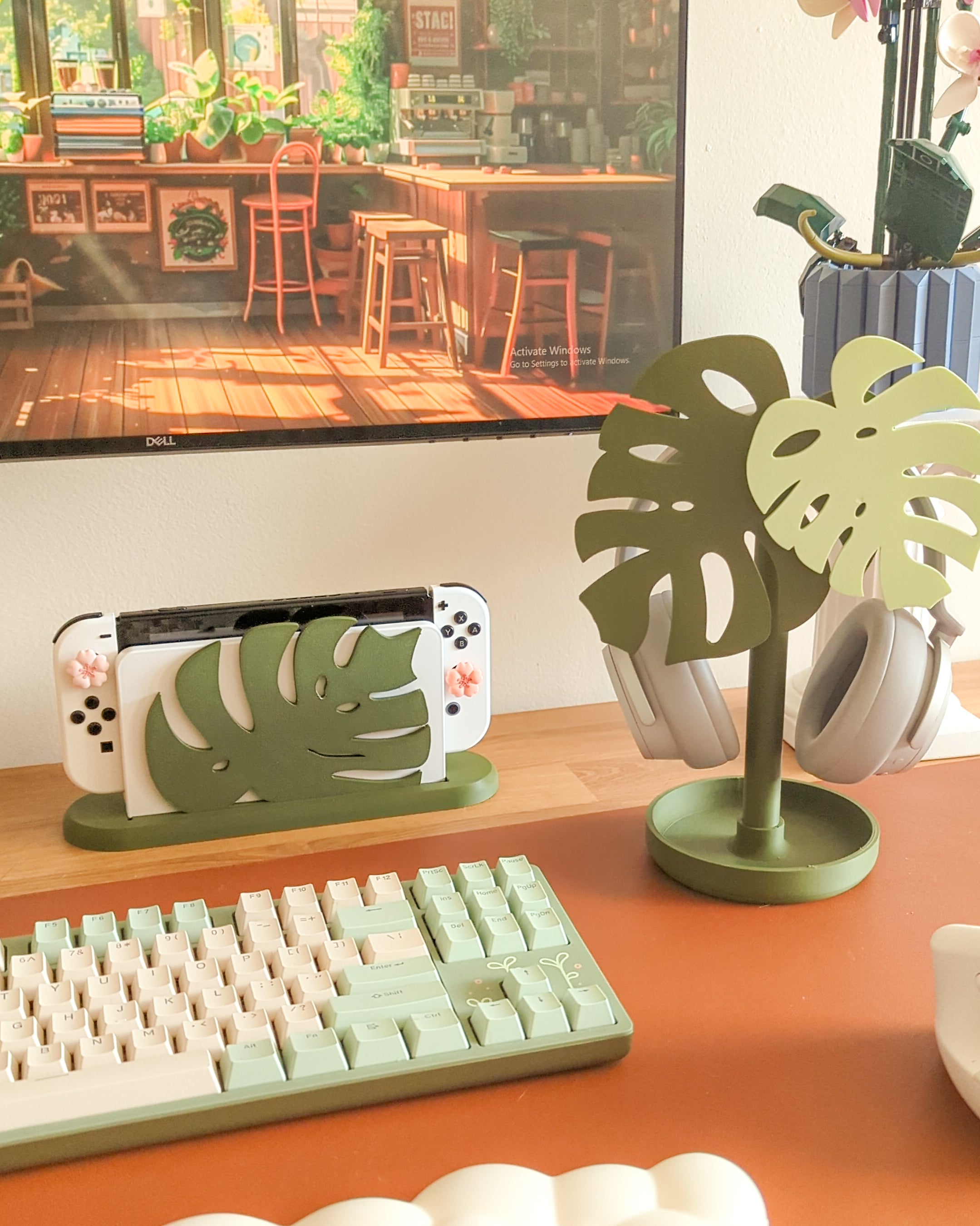 Monstera Headphone Stand