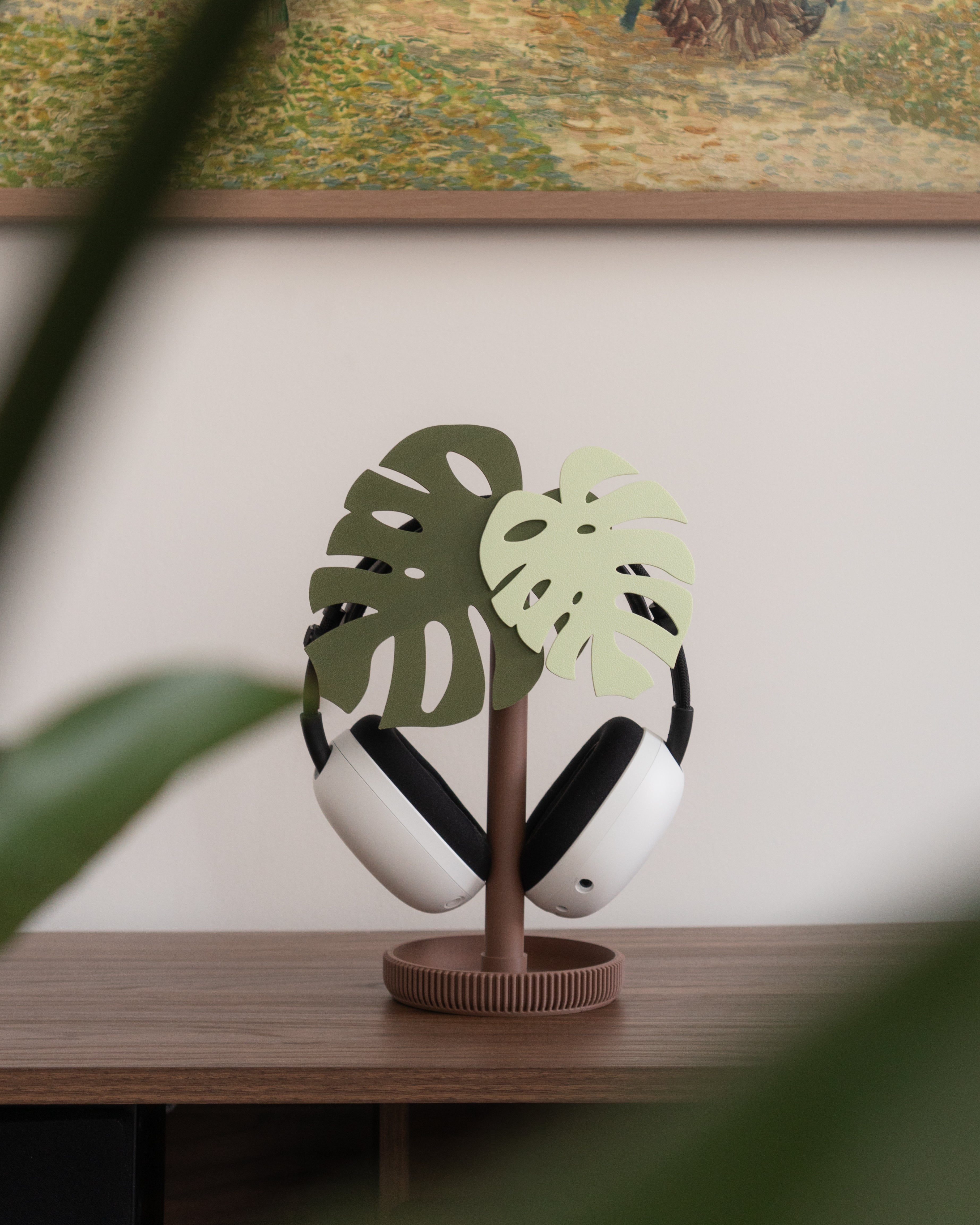 Monstera Headphone Stand