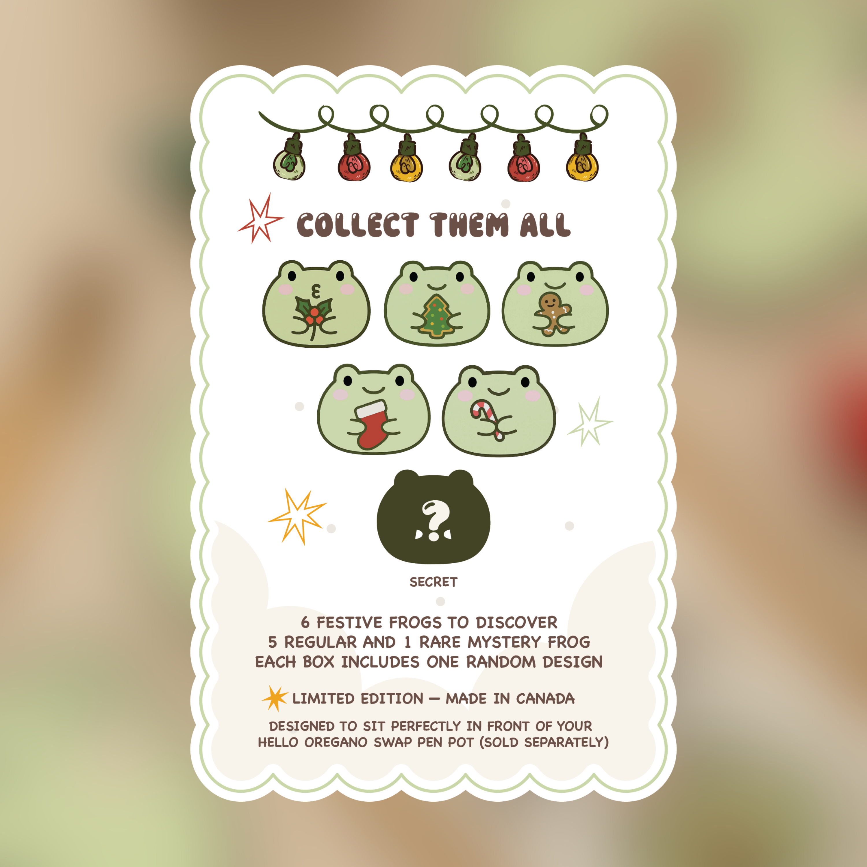 Mystery Frogmas Swap Pen Pot / Tree Ornament Blind Bag