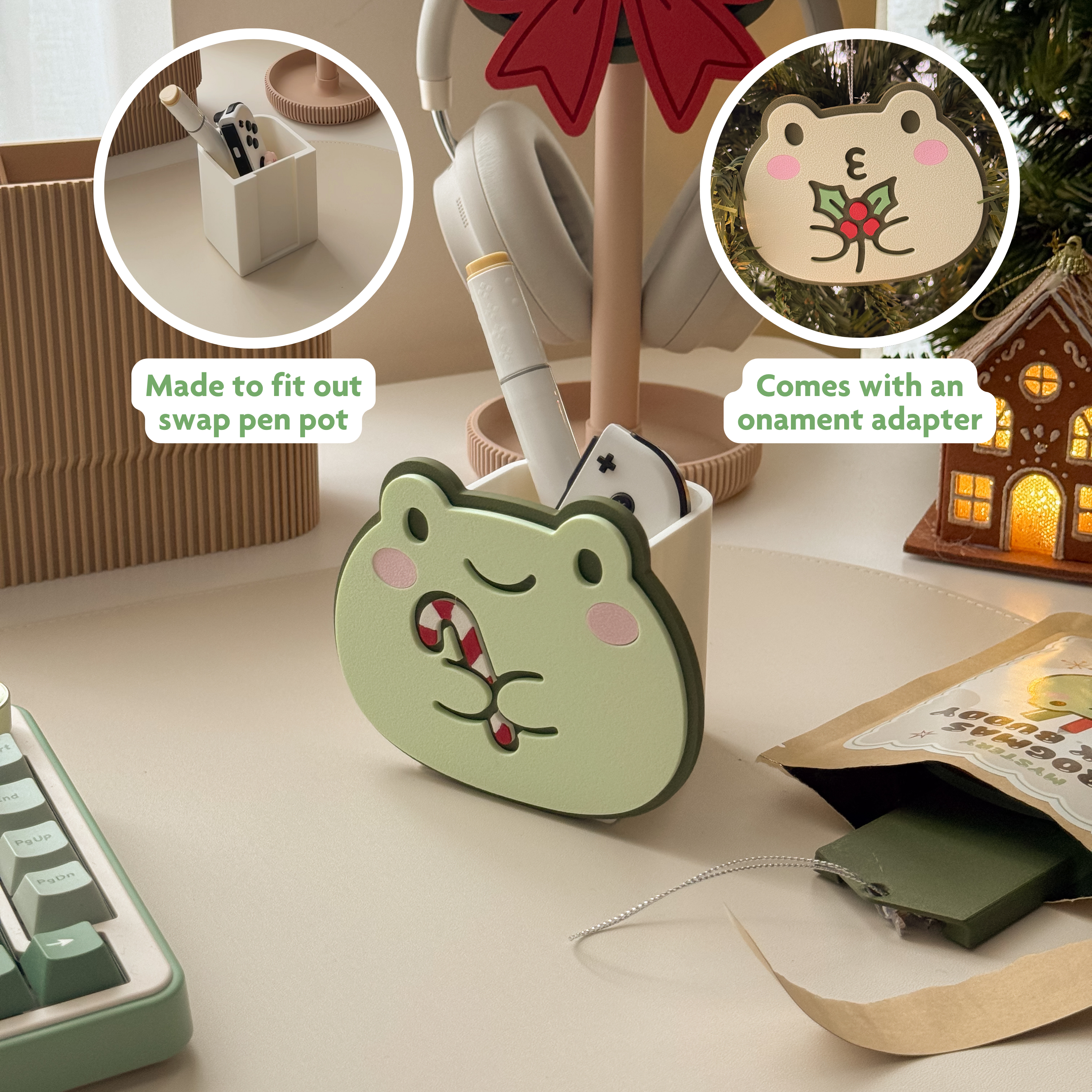 Mystery Frogmas Swap Pen Pot / Tree Ornament Blind Bag