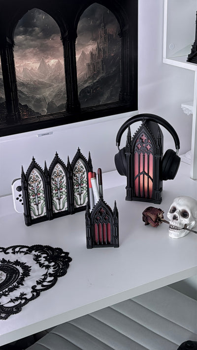 Cathedral | 3-in-1 Pen Pot, Controller Holder & Phone Stand