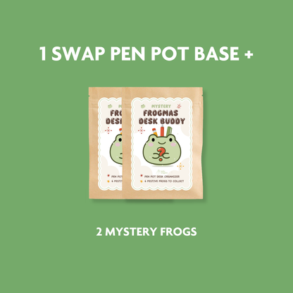 Mystery Frogmas Swap Pen Pot / Tree Ornament Blind Bag