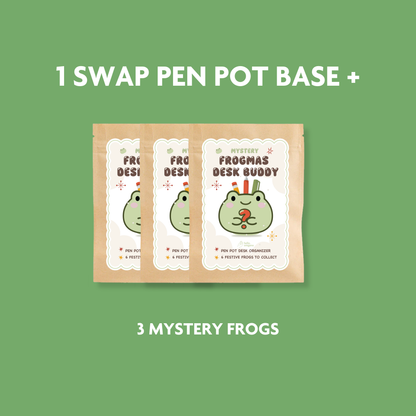 Mystery Frogmas Swap Pen Pot / Tree Ornament Blind Bag