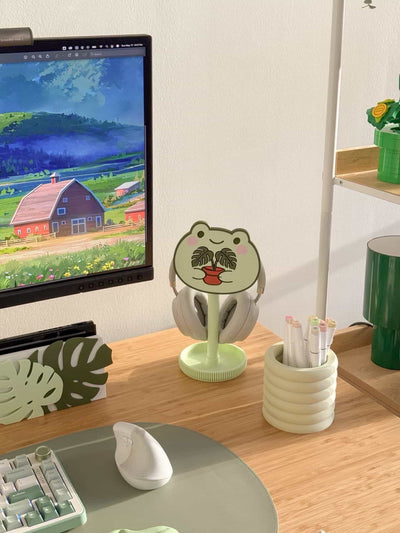 Monstera Frog Headphone Stand | @thecozylittlejungle edition