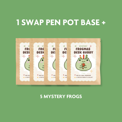 Mystery Frogmas Swap Pen Pot / Tree Ornament Blind Bag