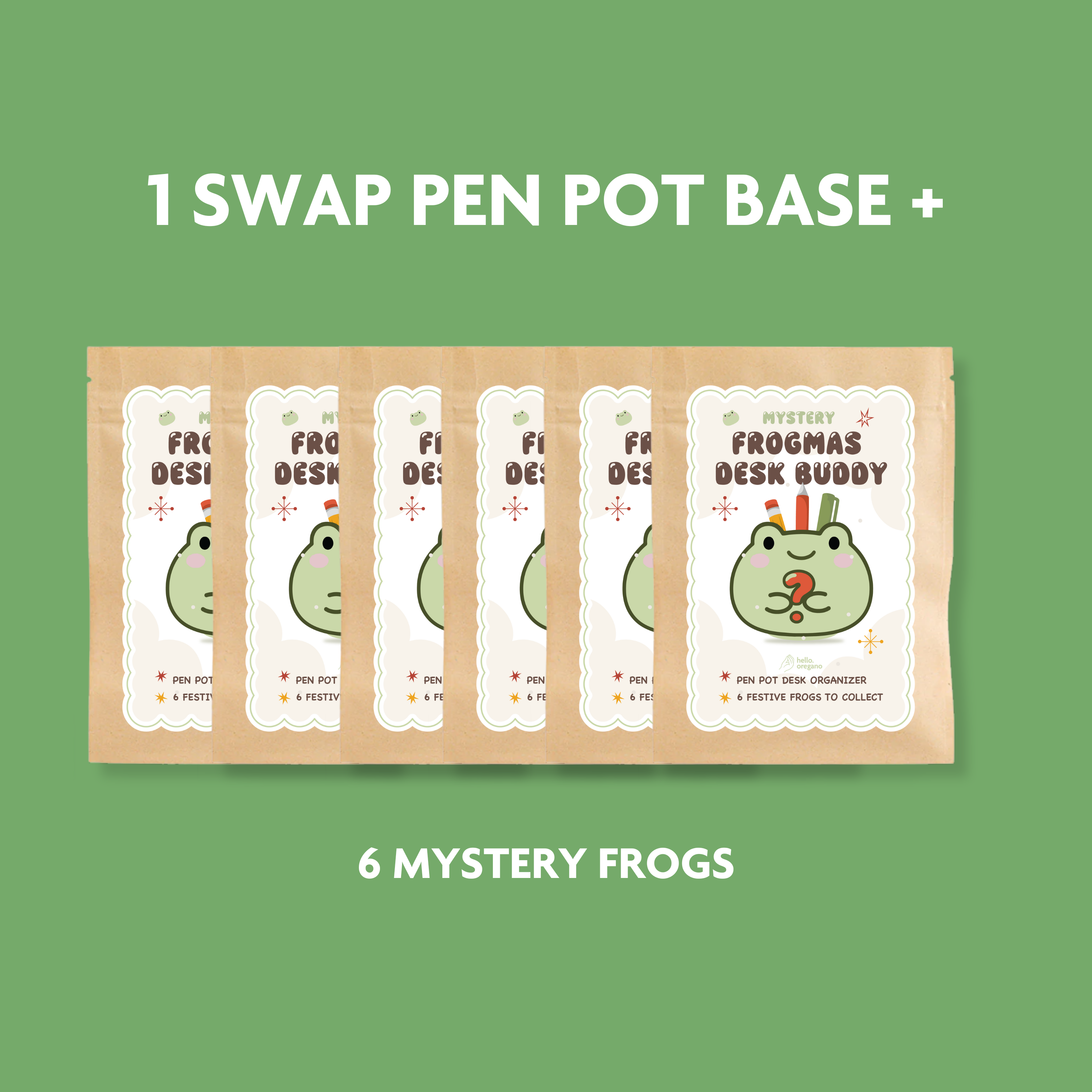 Mystery Frogmas Swap Pen Pot / Tree Ornament Blind Bag