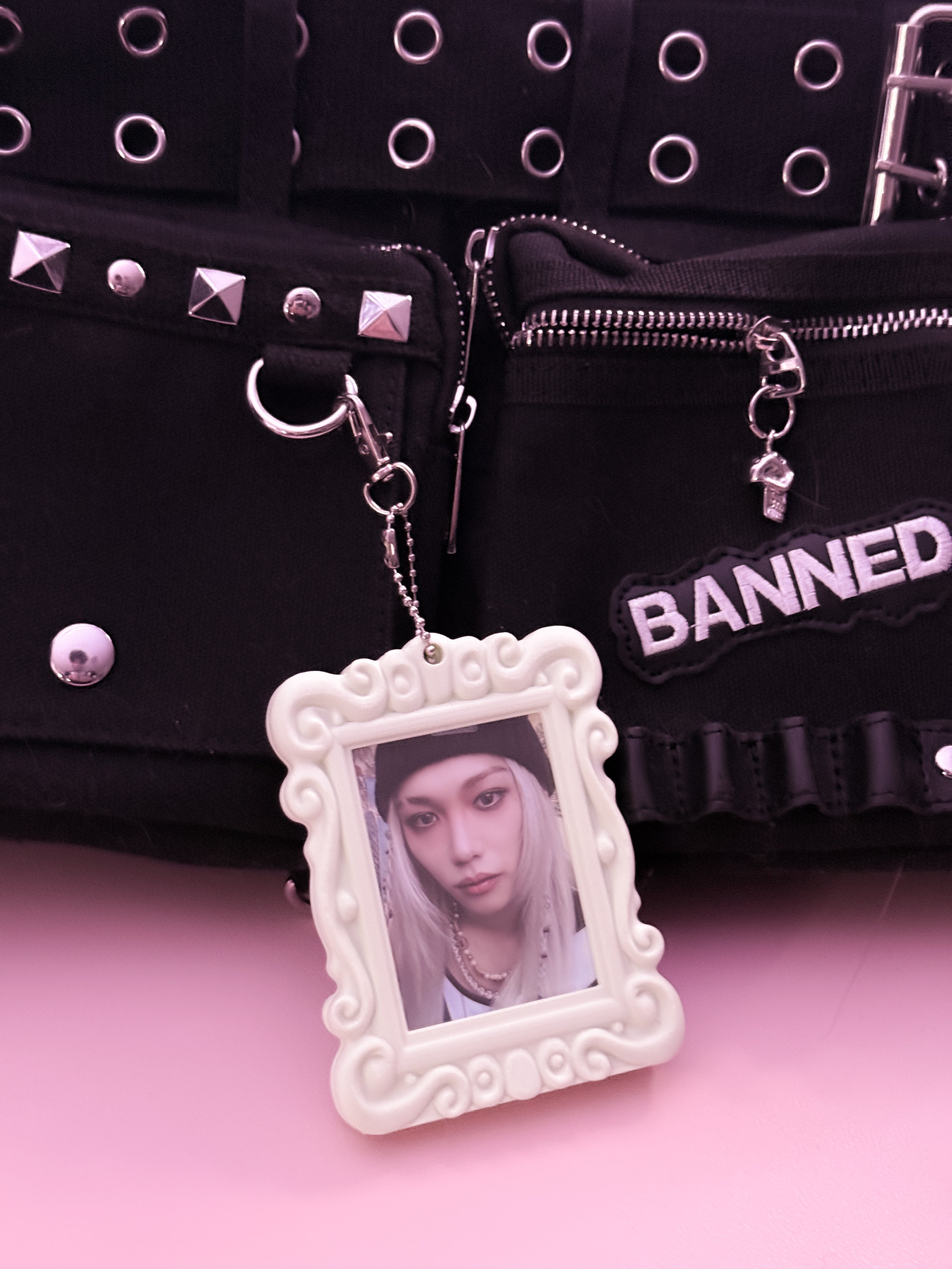 Double-Sided Photocard Bag Charm