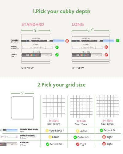 Coloring Cubbies | Stackable Marker Storage
