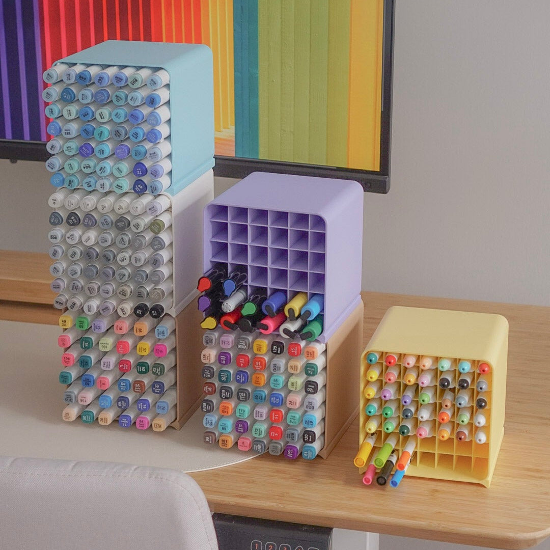 Coloring Cubbies | Stackable Marker Storage