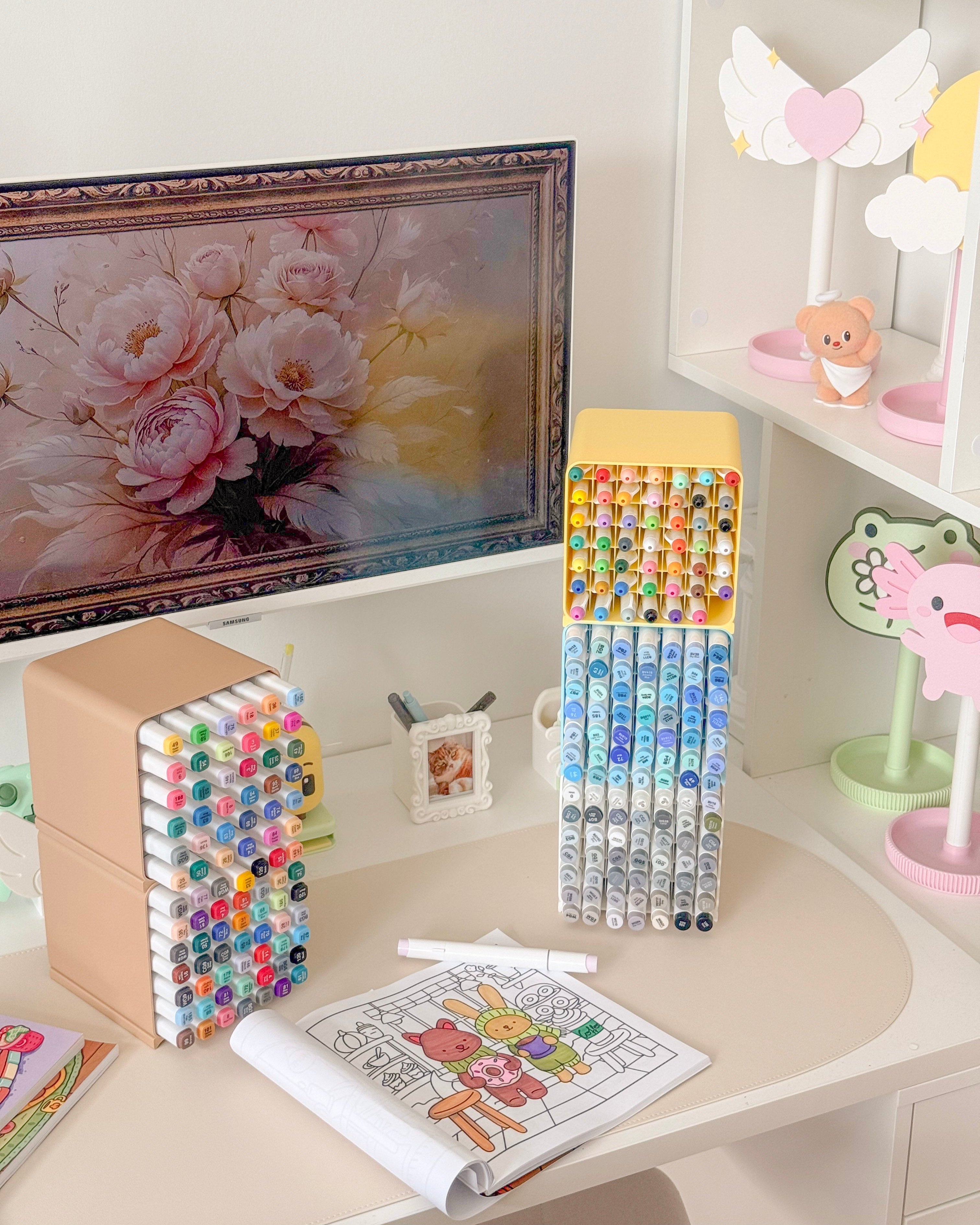 Coloring Cubbies | Stackable Marker Storage