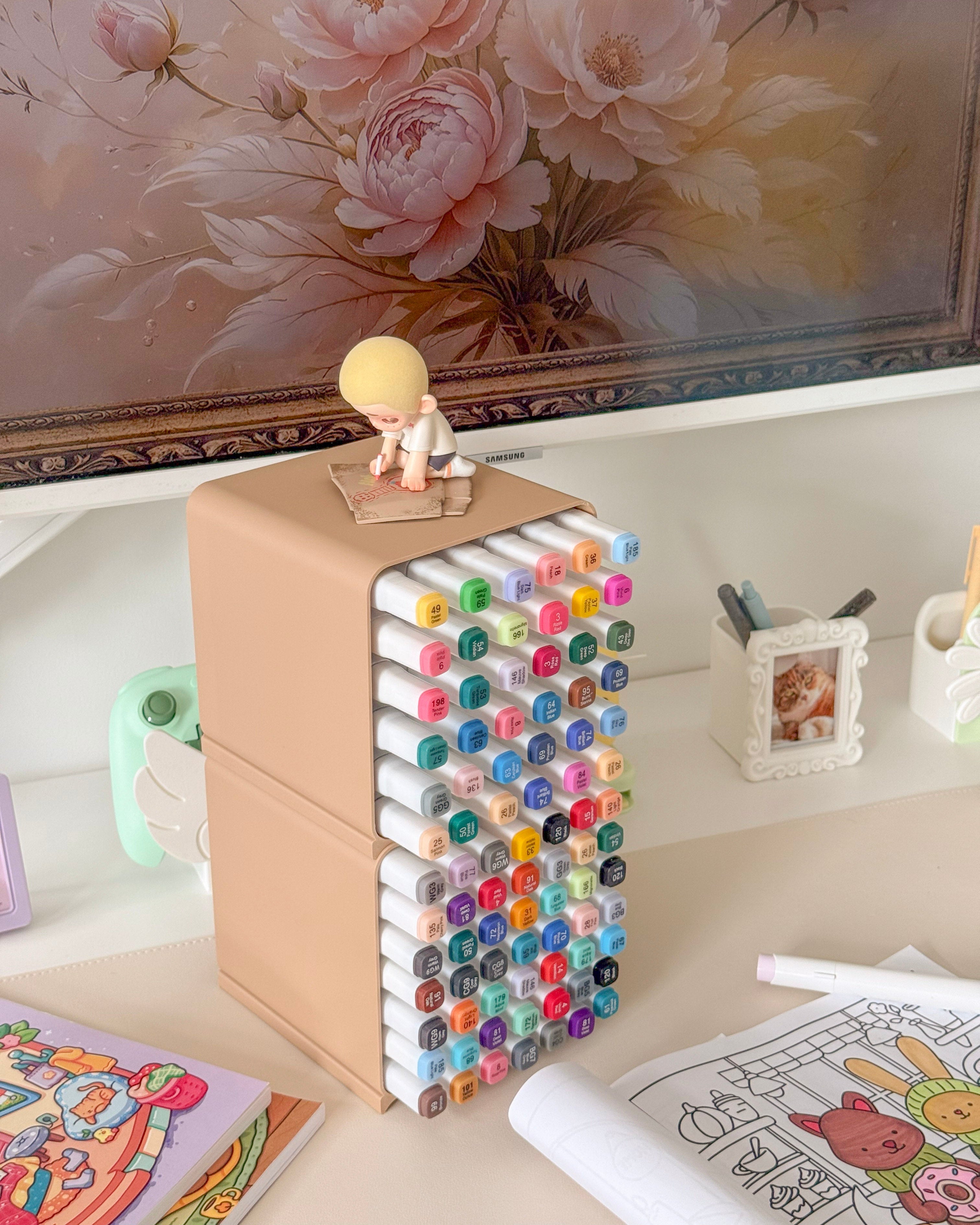Coloring Cubbies | Stackable Marker Storage