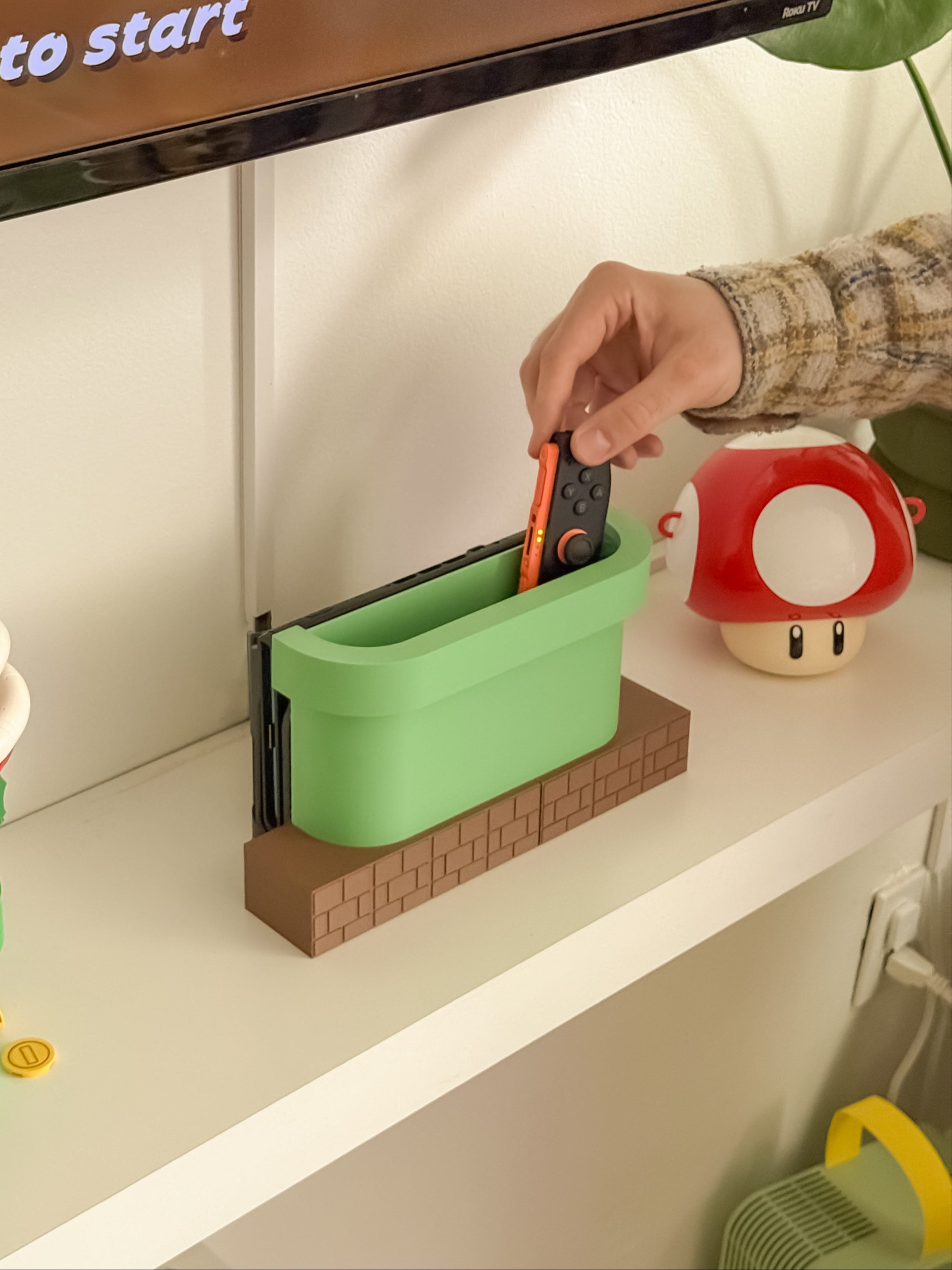 Green Pipe Nintendo Switch Dock Cover