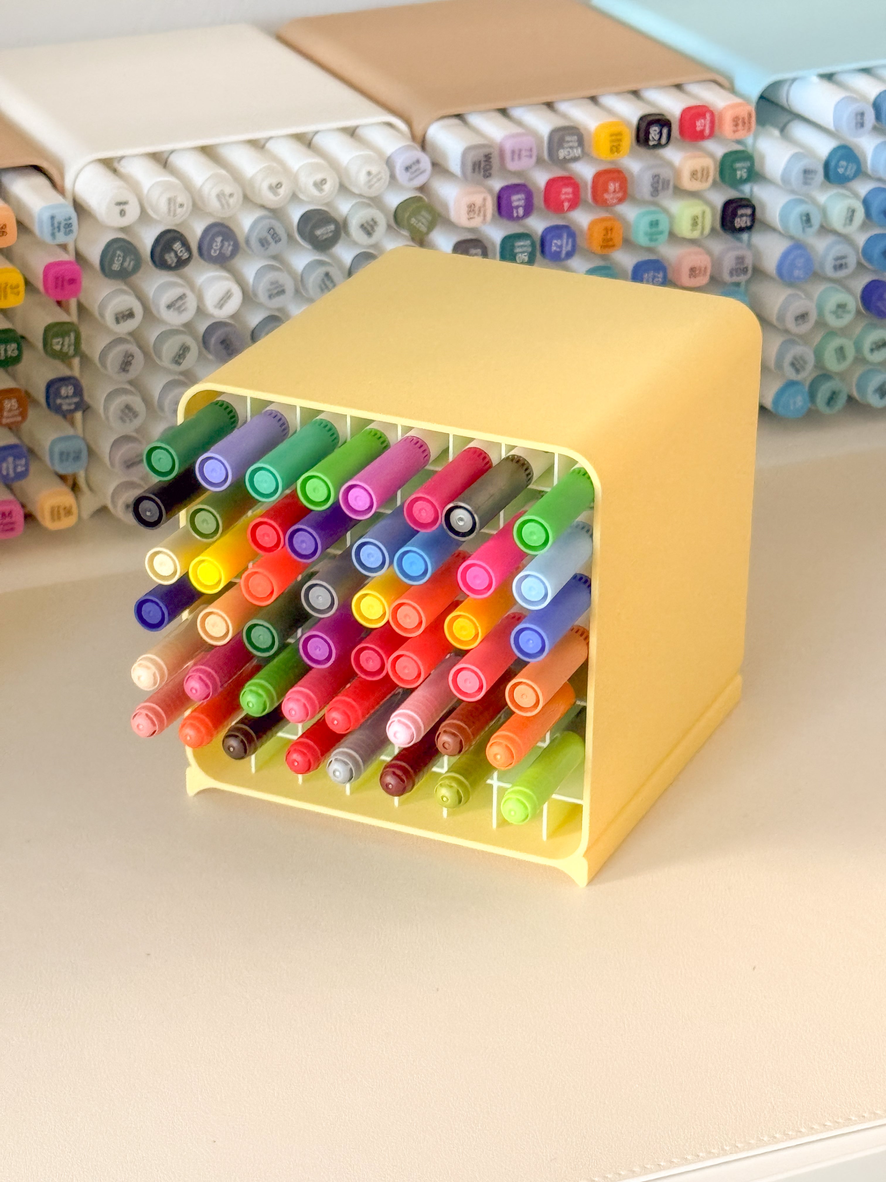 Coloring Cubbies | Stackable Marker Storage