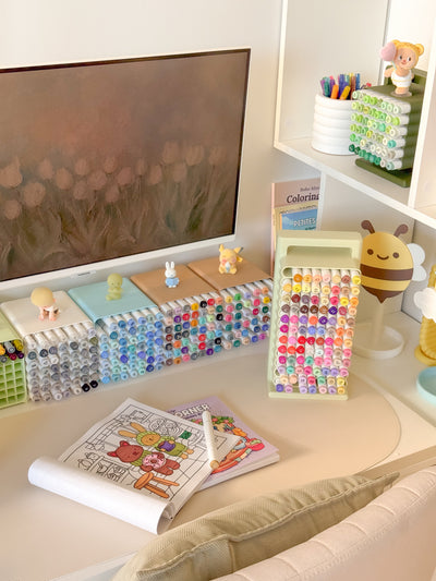 Coloring Cubbies | Stackable Marker Storage