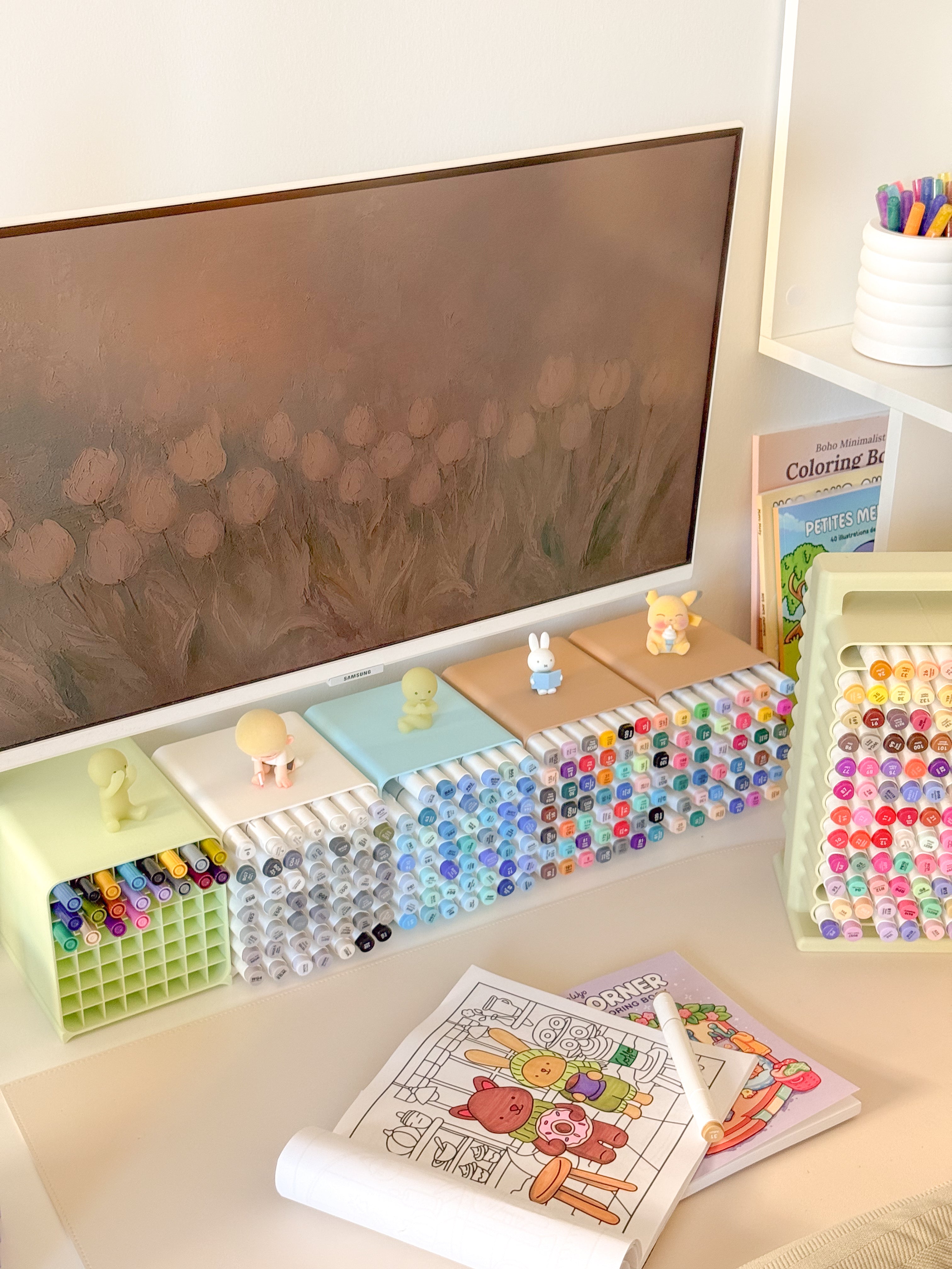 Coloring Cubbies | Stackable Marker Storage