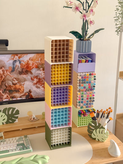 Coloring Cubbies | Stackable Marker Storage