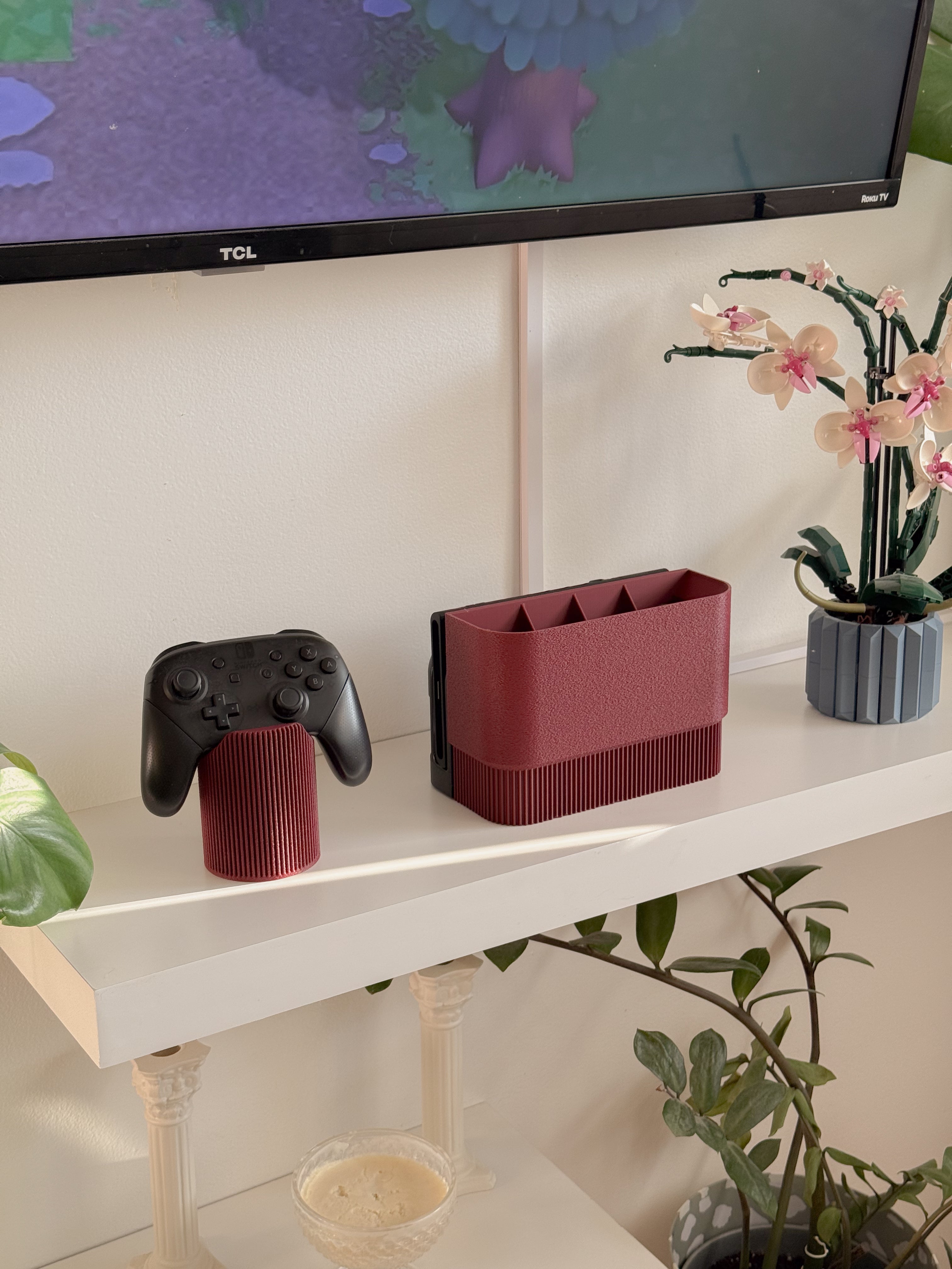 Ribbed Vase Switch Dock Cover and Controller Bundle