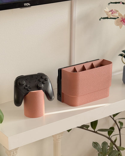 Textured Vase Switch Dock Cover and Controller Bundle
