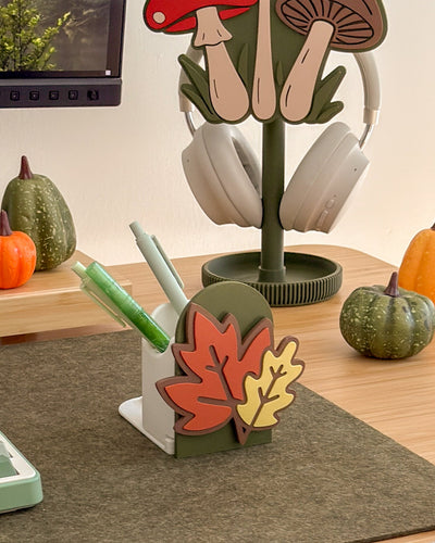 Fall Leaves | 3-in-1 Pen Pot, Controller Holder & Phone Stand