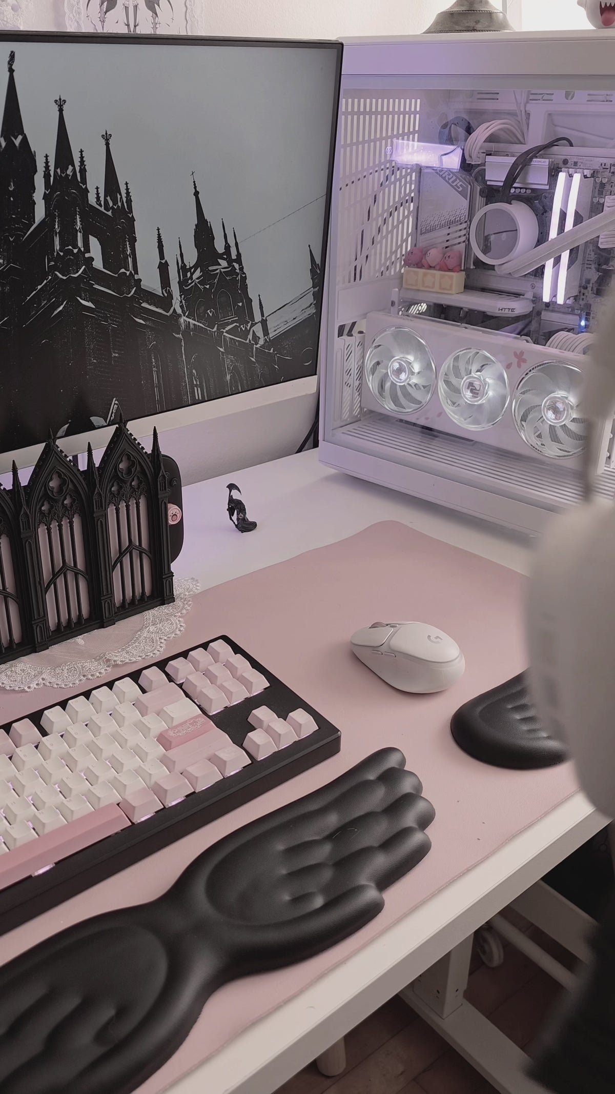 Load video: Cathedral Gothic Window Headphone Stand